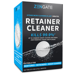 Zengate empaque frontal mostrando 120 tabletas y beneficios visibles