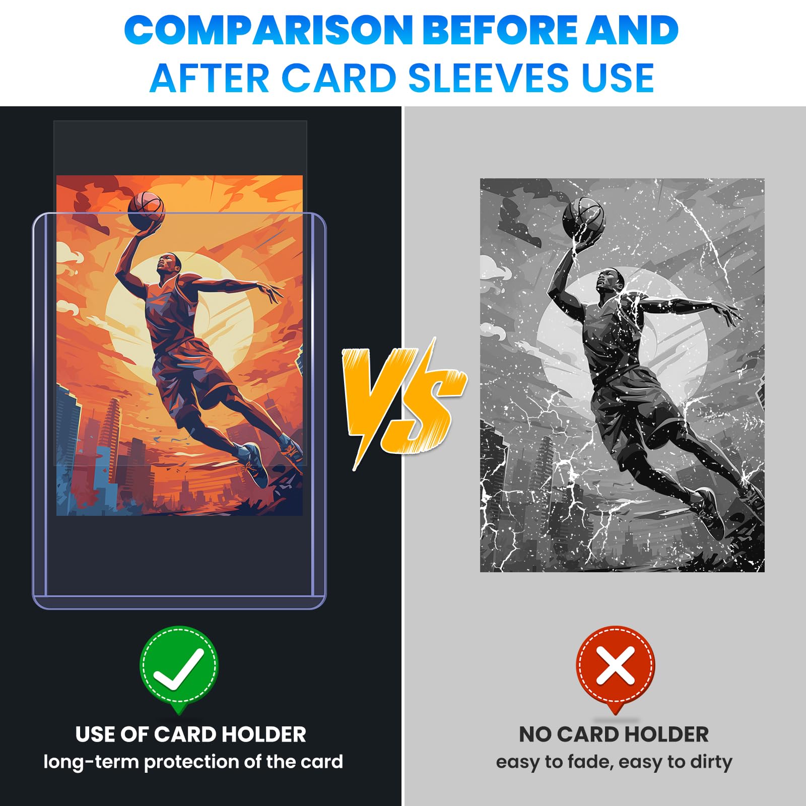 ZENOWICK cartas exhibidas protegidas por fundas, ideal para colecciones