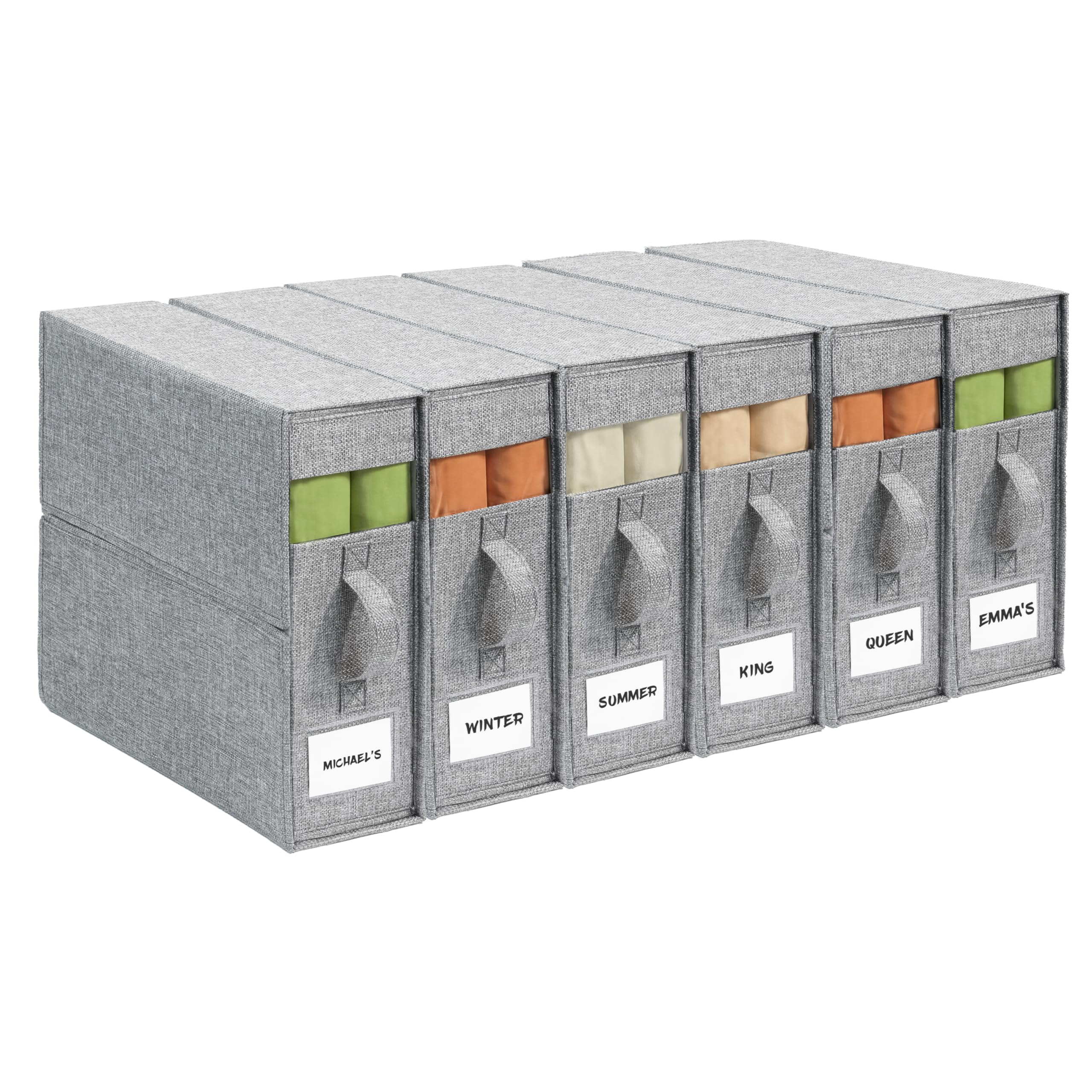 ZenStorage vista frontal del pack de 6 organizadores, orden instantáneo