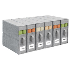 ZenStorage vista frontal del pack de 6 organizadores, orden instantáneo