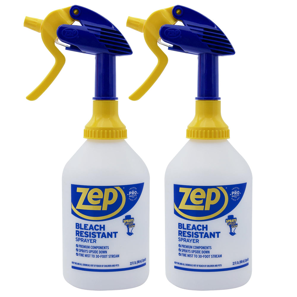 Zep pulverizador frontal pack de 2 mostrando diseño duradero y uso profesional