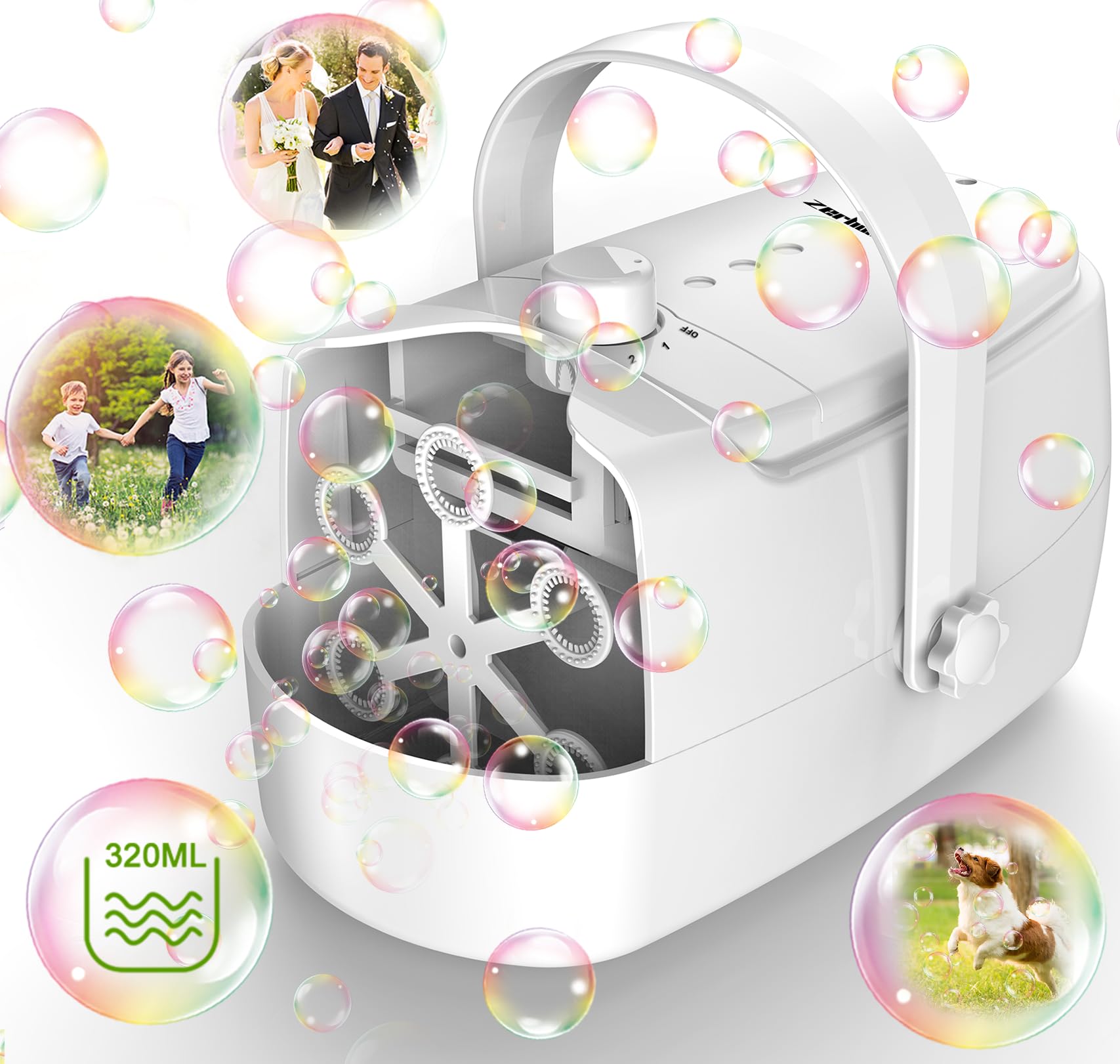 Zerhunt front view showing compact housing and controls for easy operation