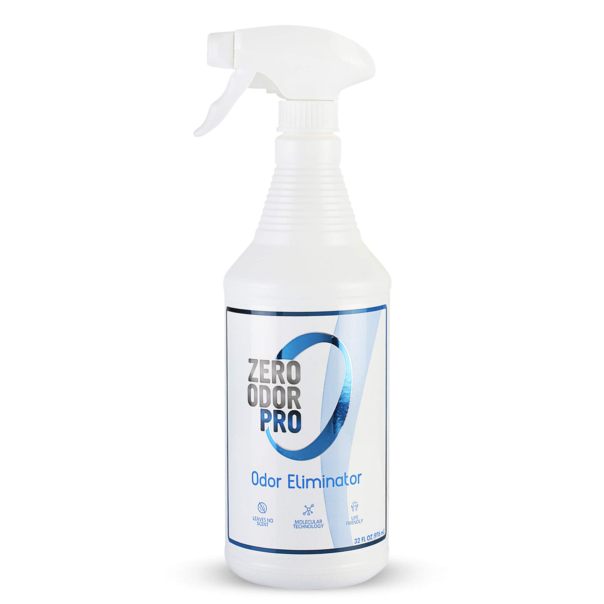 Zero Odor envase frontal 32 oz con diseño limpio para uso comercial