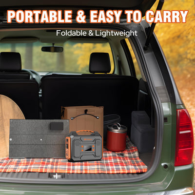 ZeroKor junto a mochila para comparar tamaño y mostrar portabilidad durante viajes