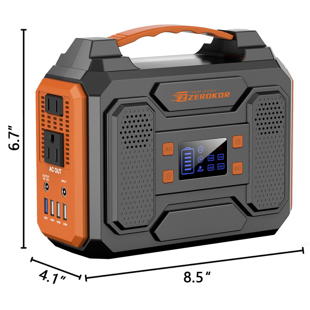 ZeroKor en tienda de campaña suministrando energía a dispositivos de camping y luces