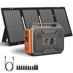 ZeroKor vista frontal de la estación 300W con salidas AC y carcasa robusta, energía portátil