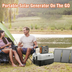 ZeroKor panel solar 60W plegado y compacto listo para transportar, ahorro de espacio