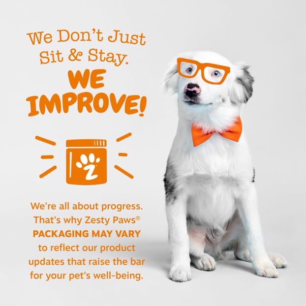 Zesty Paws bottle on counter in home lifestyle conveying convenient daily routine