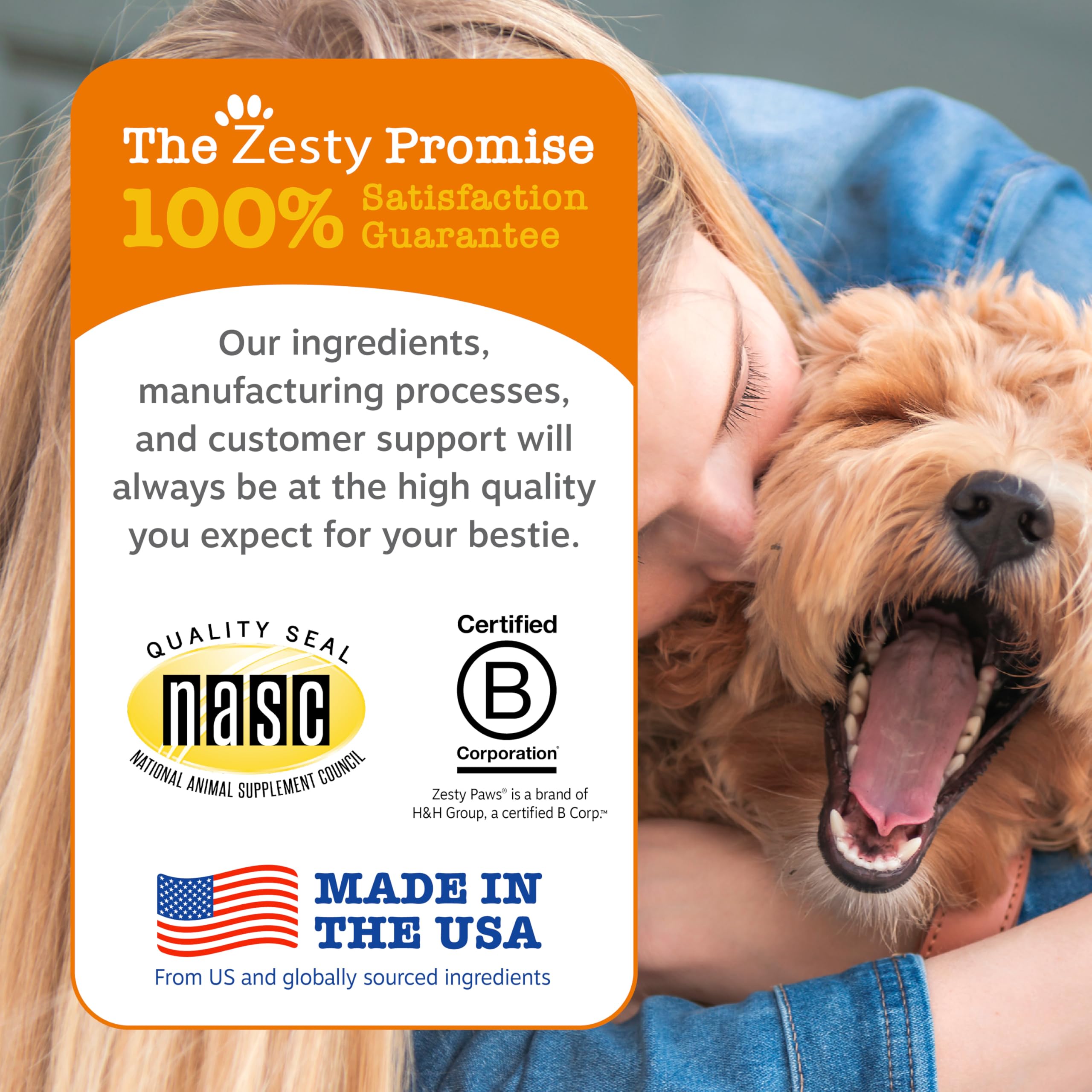 Zesty Paws trozos distribuidos para ver tamaño y forma