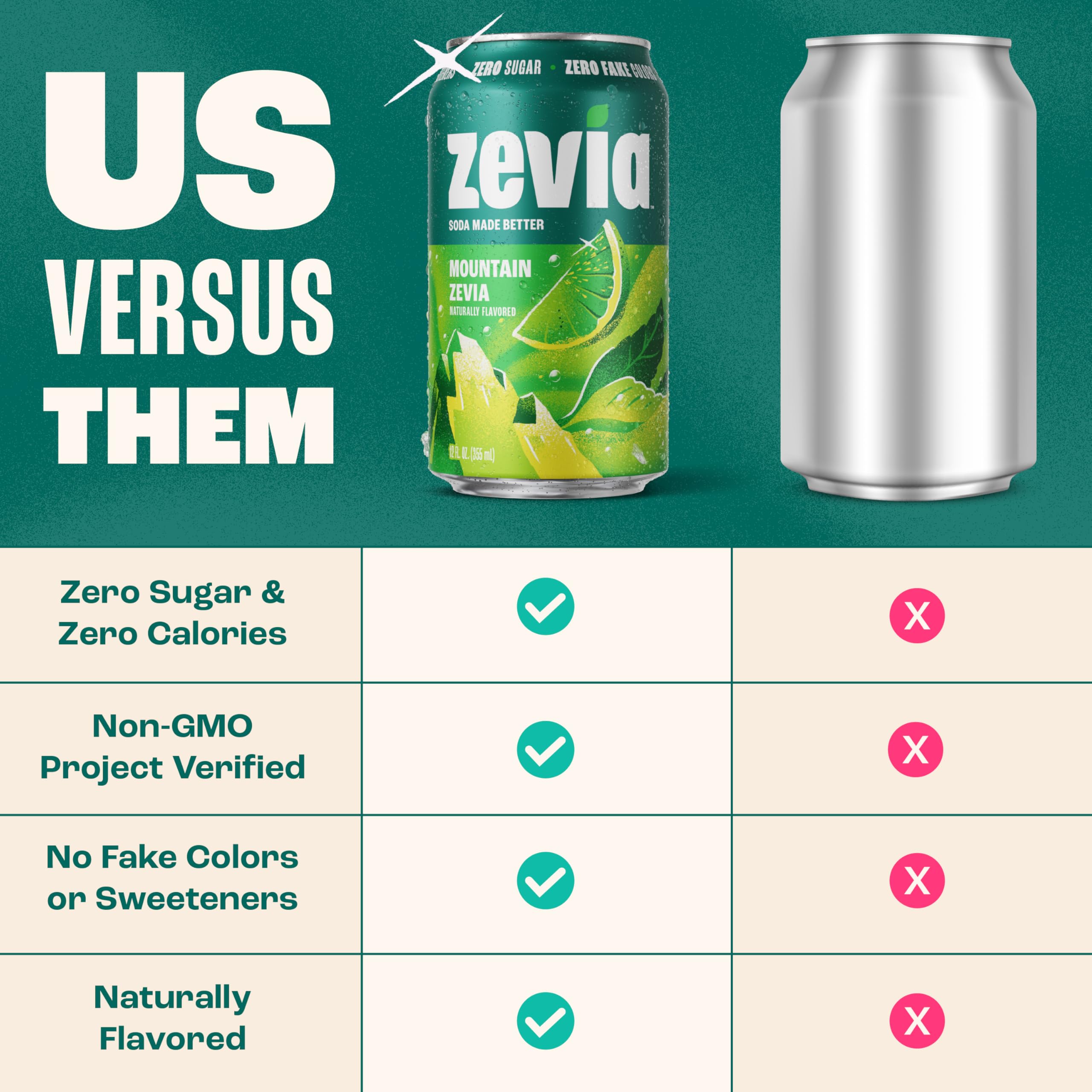 Zevia caja de 24 latas lista para almacenar y compartir