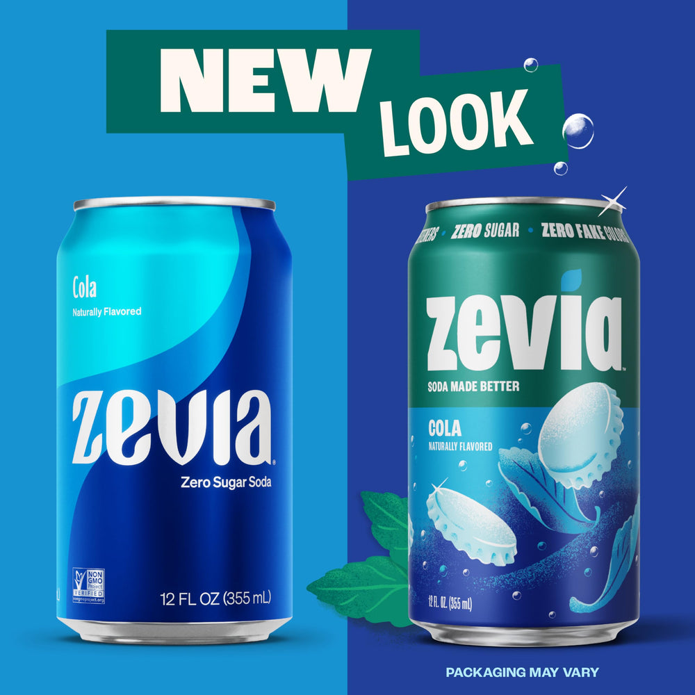 Zevia cola lata abierta lista para servir y disfrutar sin azúcar