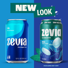 Zevia cola lata abierta lista para servir y disfrutar sin azúcar