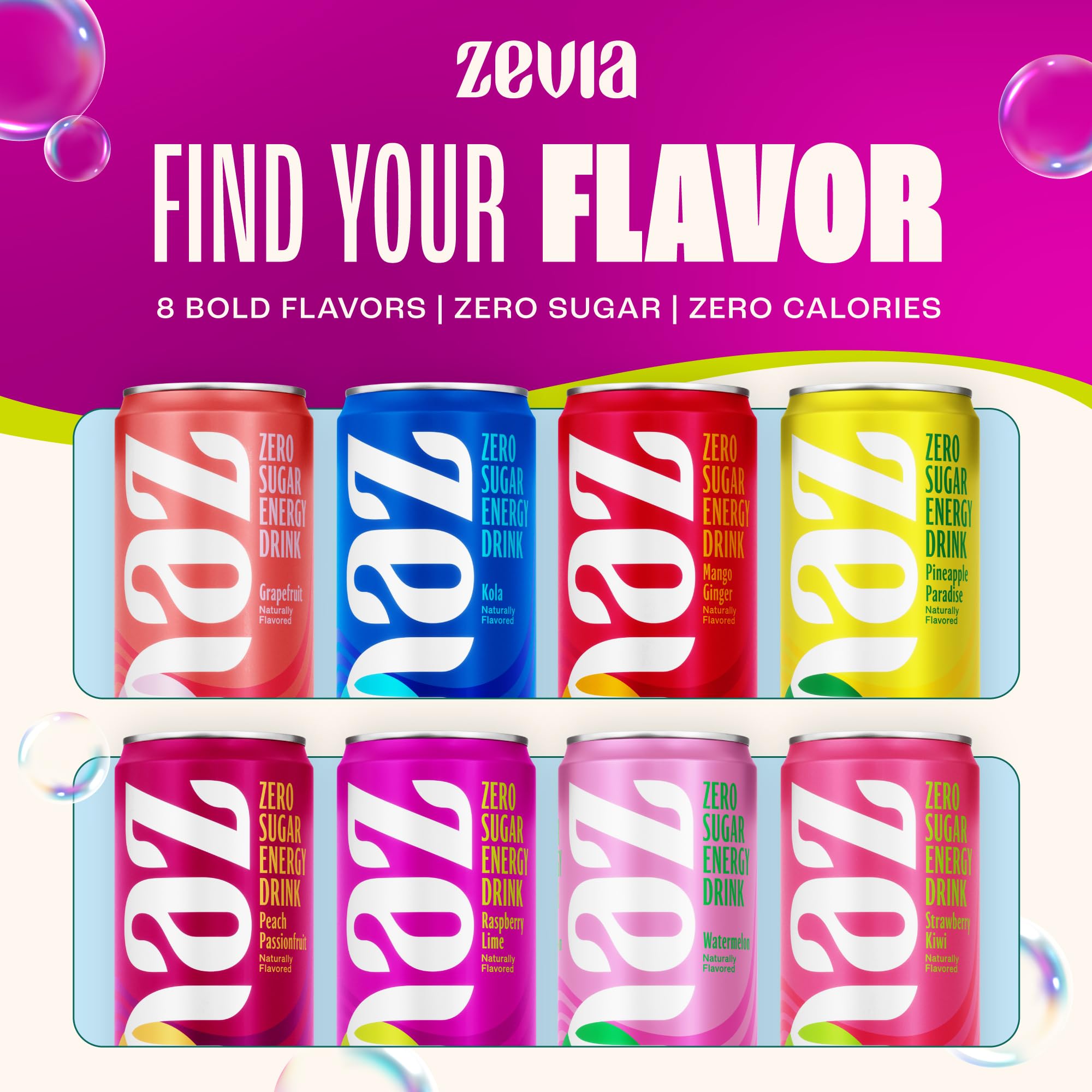 Zevia etiqueta nutricional y lista de ingredientes para confianza
