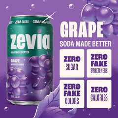 Zevia pack de 24 latas ideal para stock y reuniones