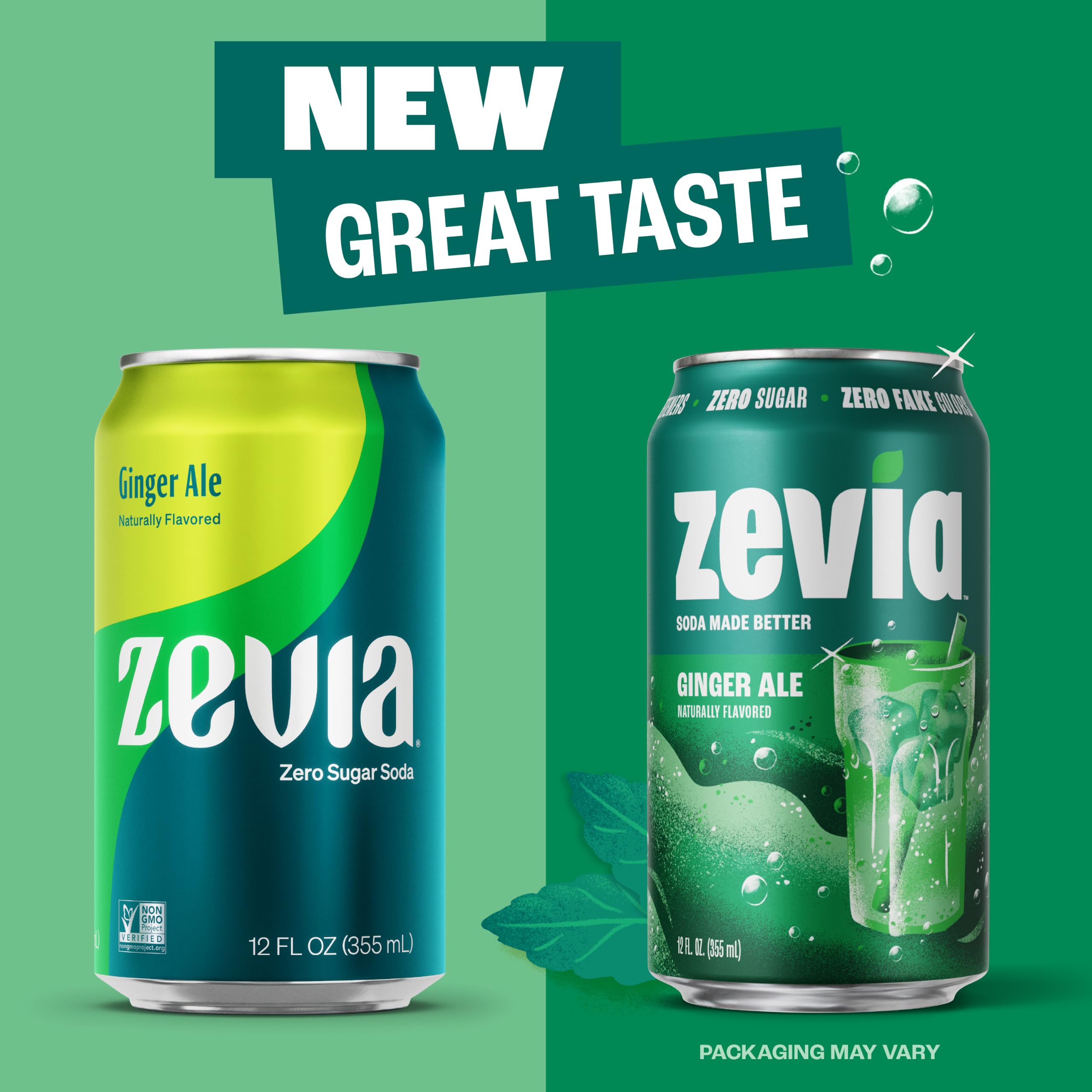 Zevia lata sostenida en mano para mostrar tamaño y facilidad