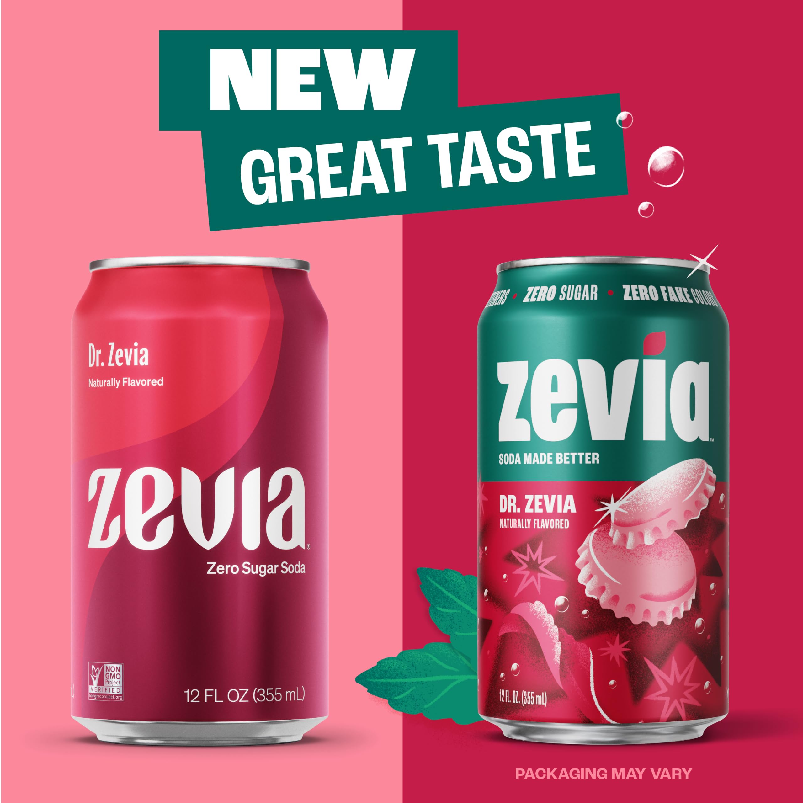 Zevia lata en mano enseñando tamaño práctico y porción individual