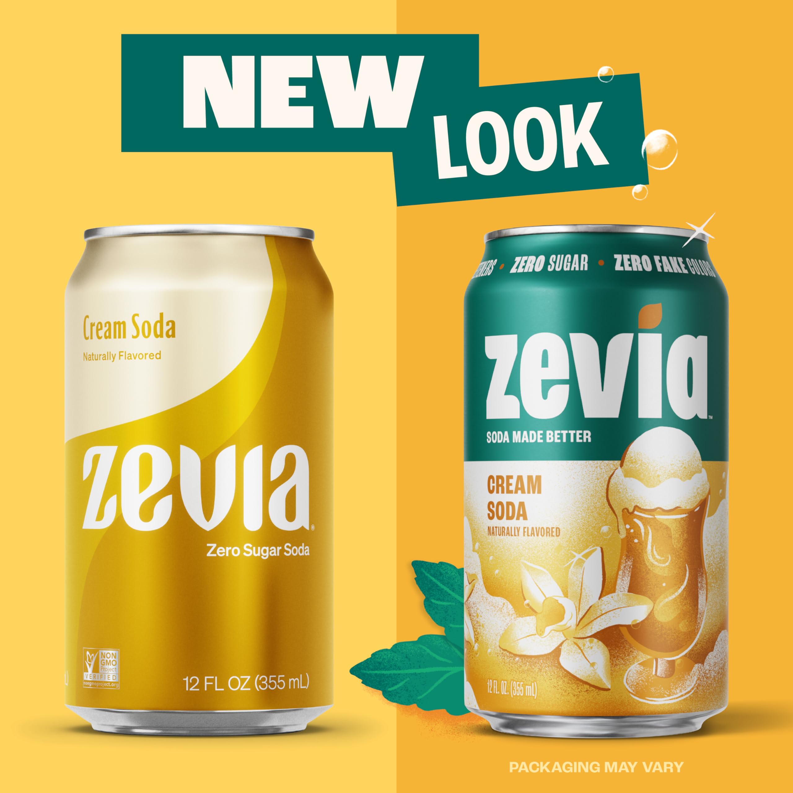 Zevia lata en mano para ver escala y conveniencia de 12 oz