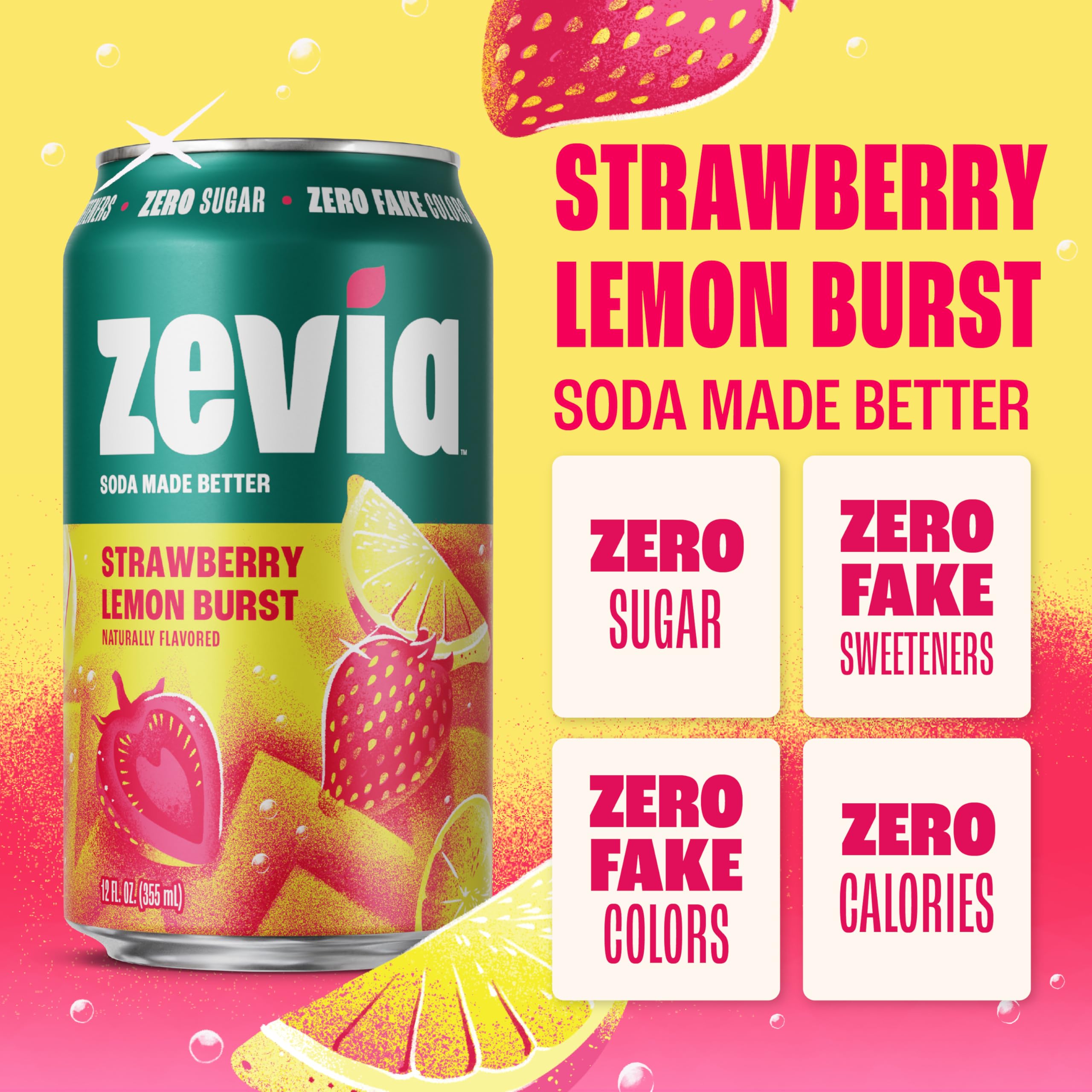 Zevia pack de 24 latas listo para eventos y almacenaje conveniente