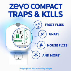 ZEVO base enchufada en cocina para protección continua sin olores