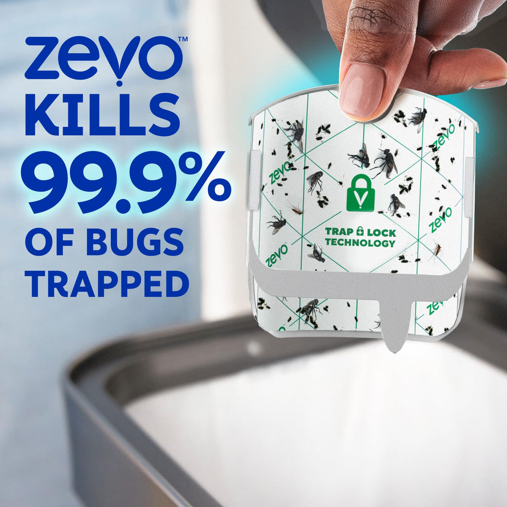 ZEVO trampa colocada junto a plantas interiores para control localizado