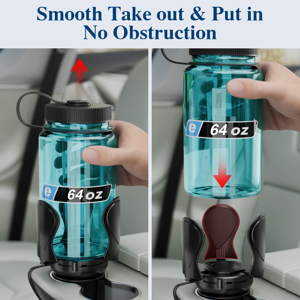 Zeyitian size comparison with Hydro Flask showing adjustable compatibility