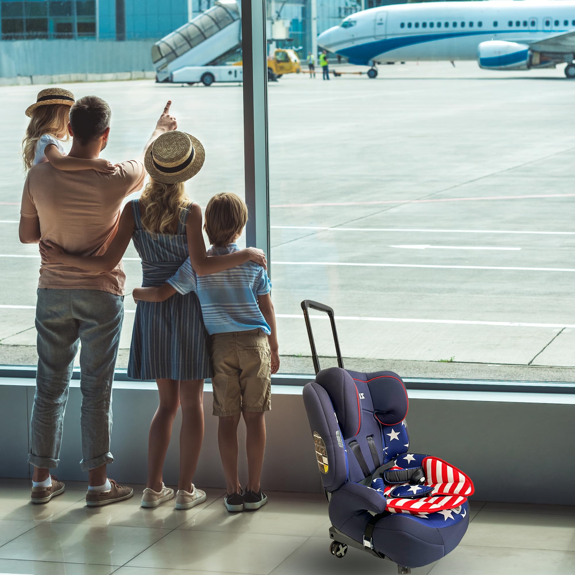 zhtangrui dolly next to suitcase showing scale and convenient portability