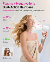 Zibtes with diffuser attached demonstrating enhanced curl definition and speed