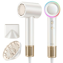 Zibtes front view of white dryer showing sleek design and fast drying benefit