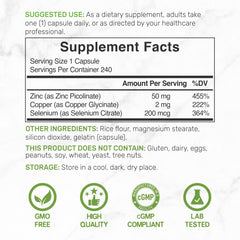 Zinc Picolinate detalle de cápsula para ver forma y recubrimiento