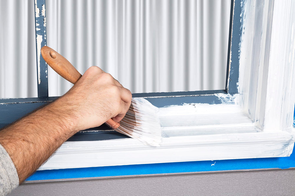 Zinsser pared exterior imprimada mostrando sellado resistente al clima