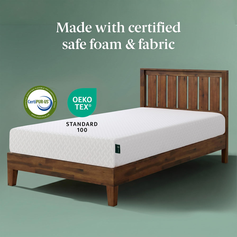 Zinus fully expanded mattress unboxed demonstrating rapid expansion and ready-to-use comfort