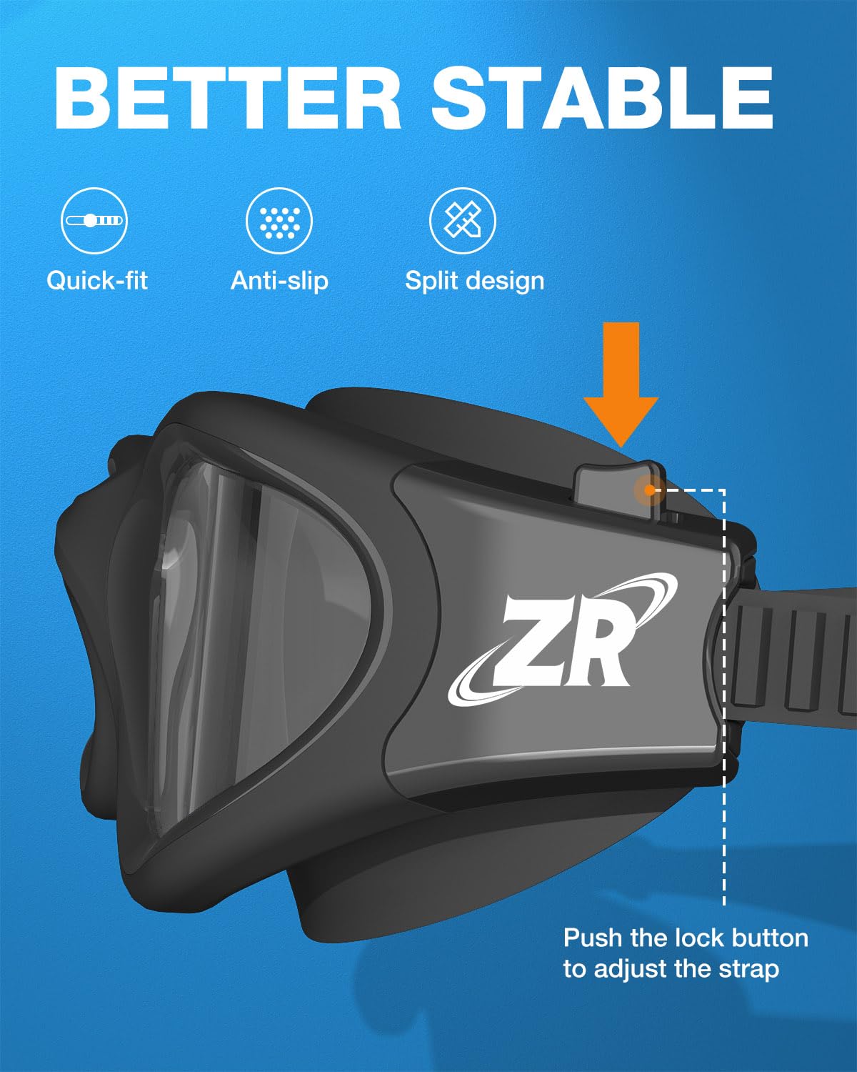 ZIONOR mirror smoke label and finish highlighting sun protection benefit