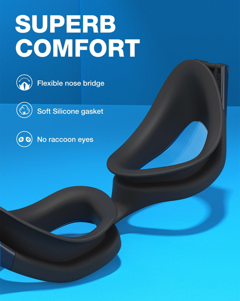 ZIONOR silicone gasket detail illustrating soft fit and leak resistance