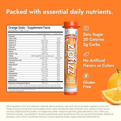 Caja Zipfizz multipack 20 sobres lista para llevar y almacenar