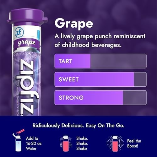 zipfizz sobre en mano para comparar tamaño y llevar a diario