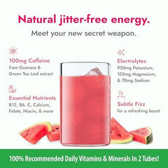 Zipfizz etiqueta con ingredientes y vitaminas para información clara