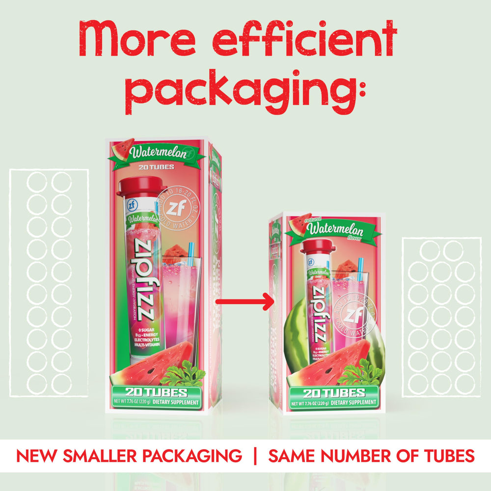 Zipfizz sobre abierto con polvo visible y textura fina para mezclar rápido