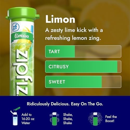 Zipfizz sobre en mano demostrando portabilidad para viajes