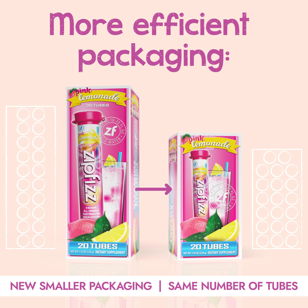 Zipfizz sobre individual abierto listo para mezclar, práctico y portátil