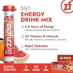 Zipfizz polvo en cuchara mostrando textura fina y disolución fácil