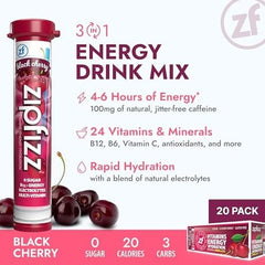 Zipfizz textura del polvo en primer plano mostrando finura y solubilidad