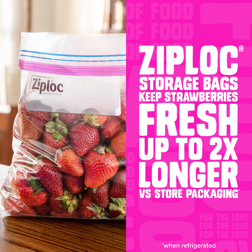 Ziploc bolsa con ensalada demostrando almacenamiento práctico y fresco