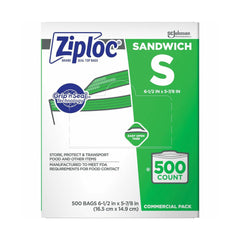 SC Johnson Professional frente del empaque con 500 bolsas, ahorro inmediato
