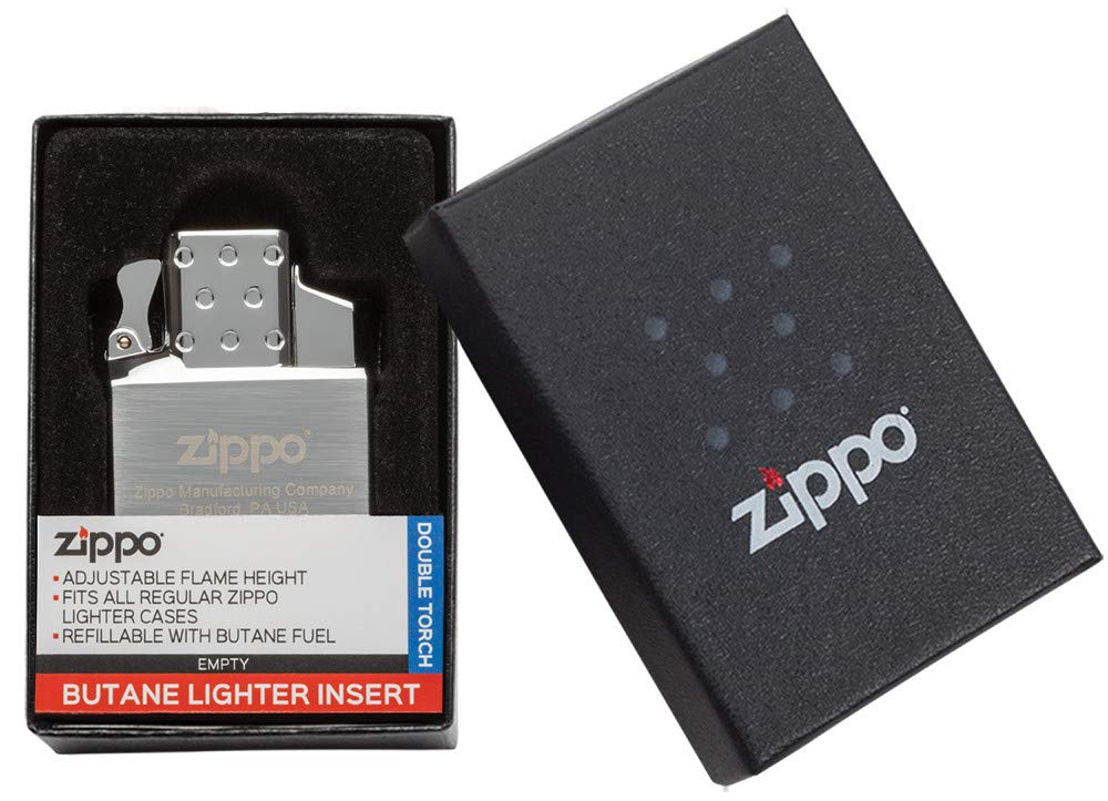 Zippo inserto 65826 etiqueta y sello Zippo garantizando calidad y autenticidad