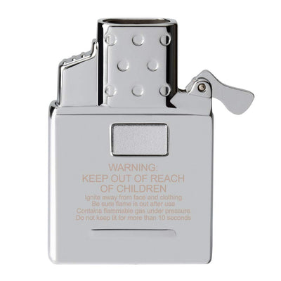 Insert Zippo Arc recargable mostrando dos haces de plasma cruzados, encendido sin combustible Zippo