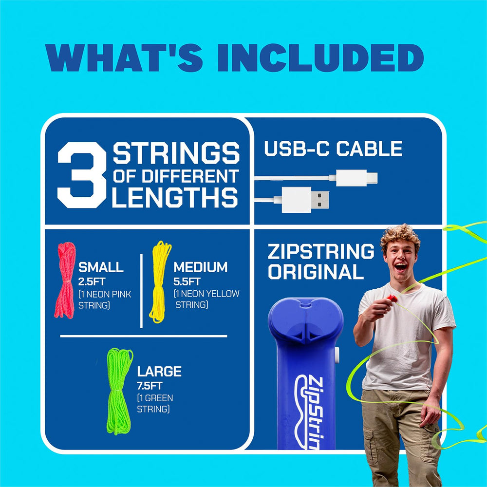 ZipString embalaje y bolsa compacta para transporte y almacenamiento sencillo