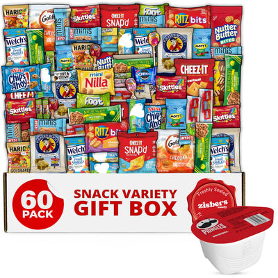 Zisbers front view of box showing variety and gift-ready convenience