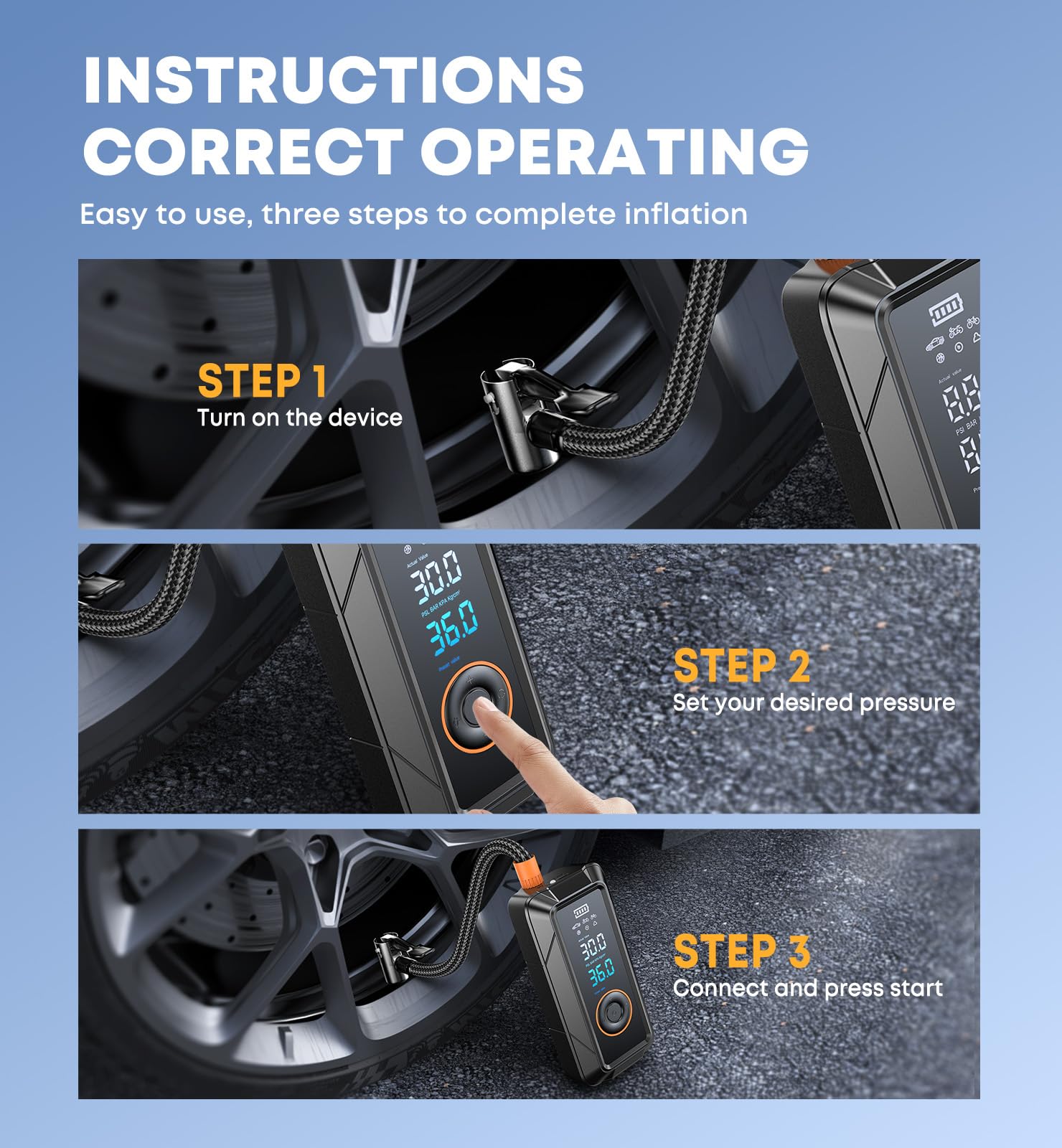 Ziweo nozzle and adapter set laid out to show versatile inflation options