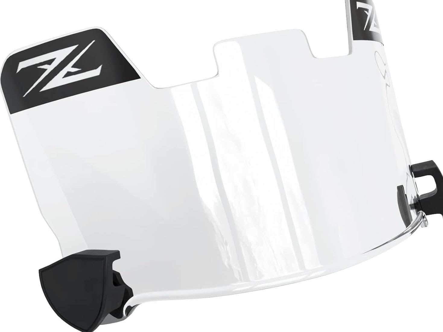 ZIXIOYS visera frontal transparente mostrando cobertura y reducción de deslumbramiento