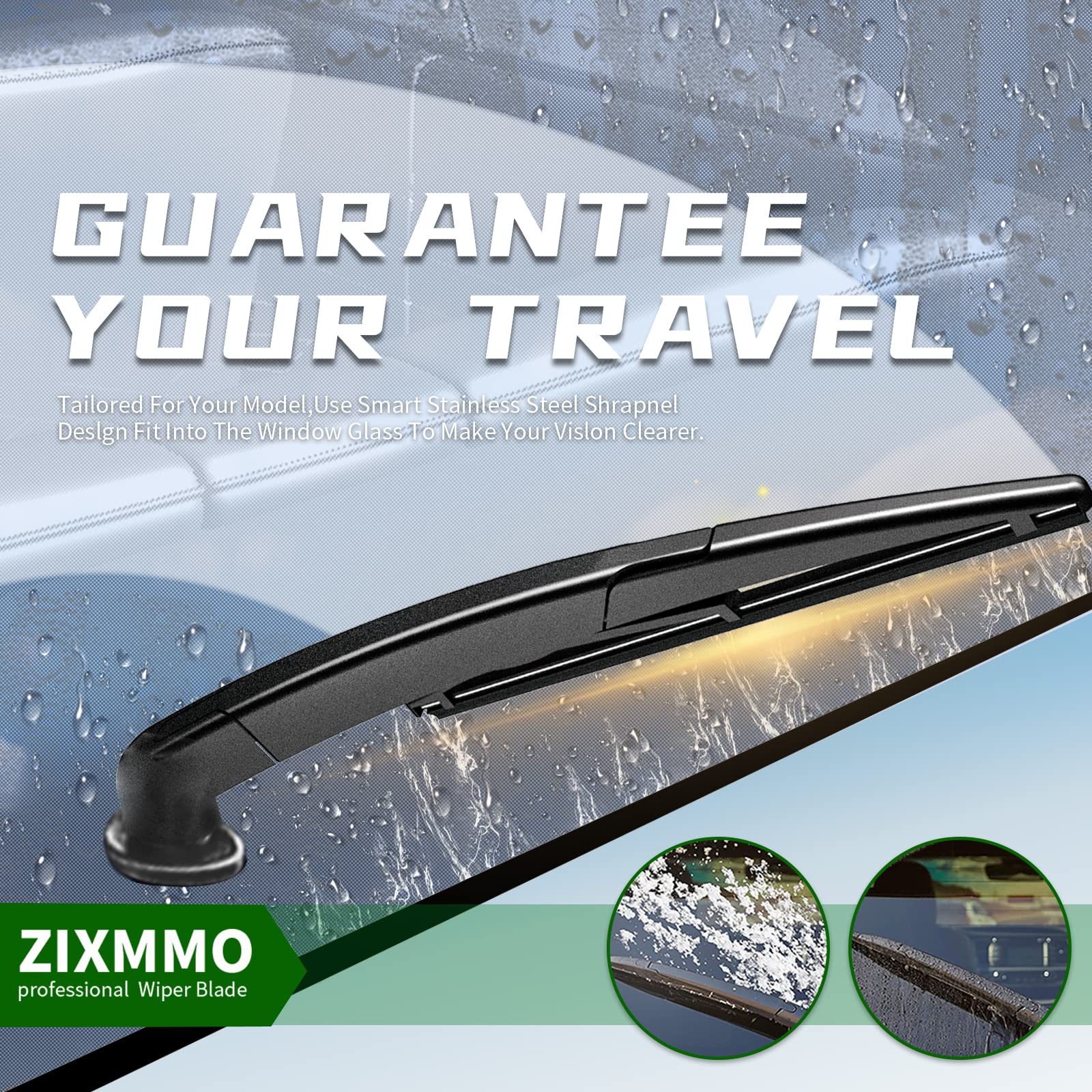 ZIXMMO limpiaparabrisas en lluvia mejorando visibilidad y seguridad